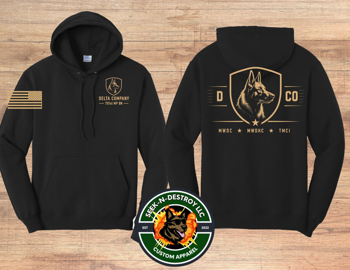 Delta Company | 701st MP Battalion Unit Apparel-Hoodie