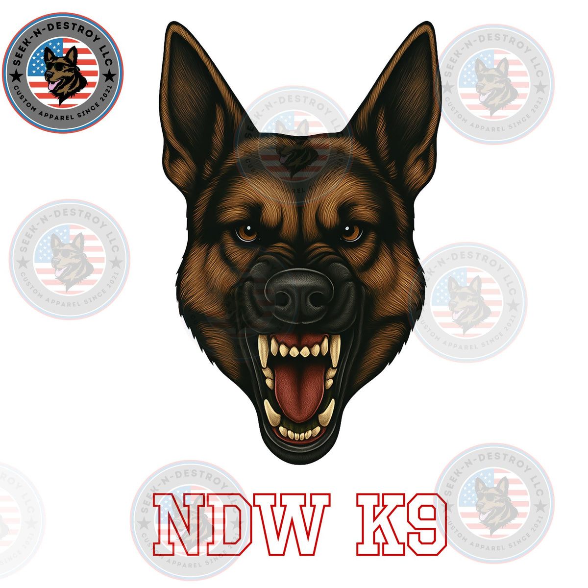 NDW K9 design Sticker