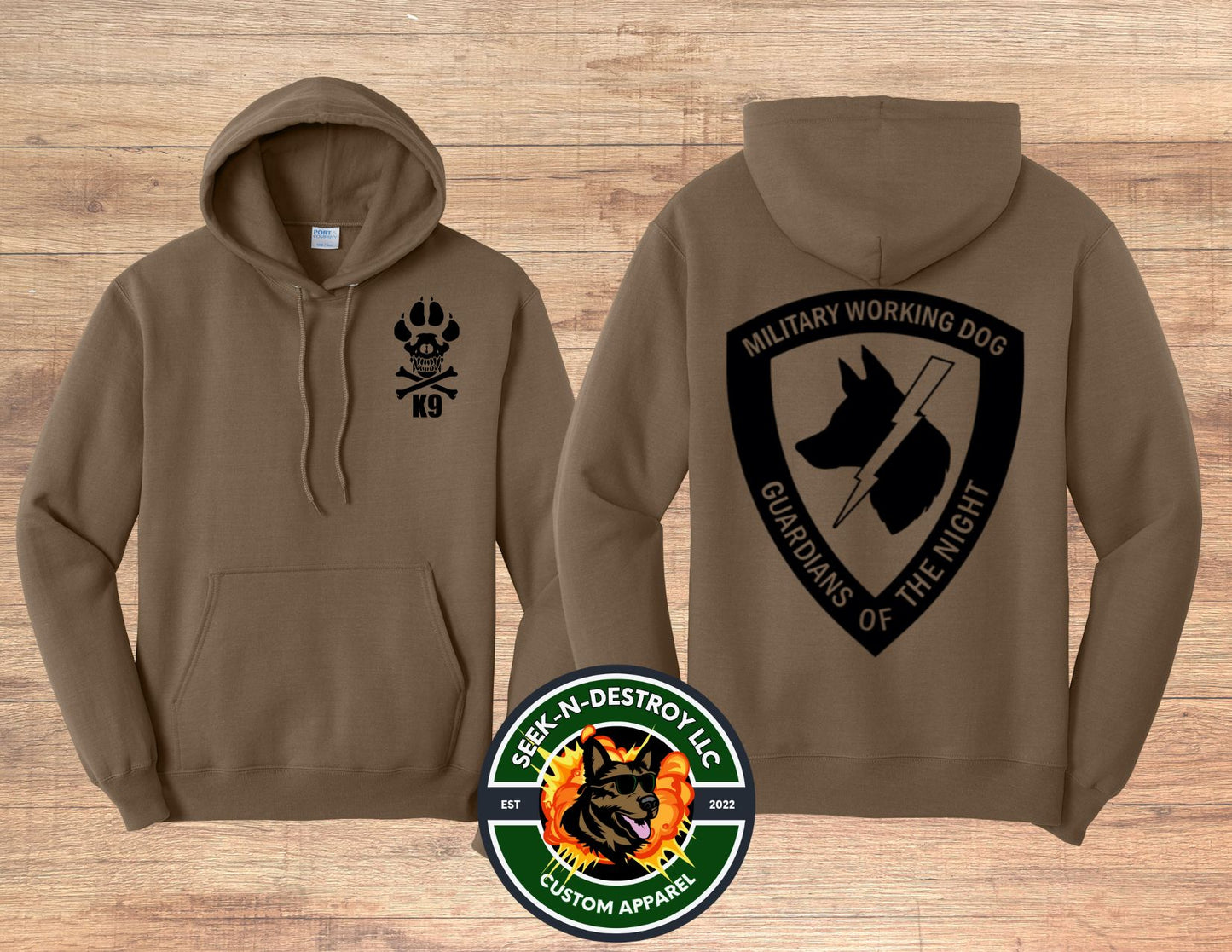 Guardians of the Night 50/50 Hoodie- Paw & Big GON