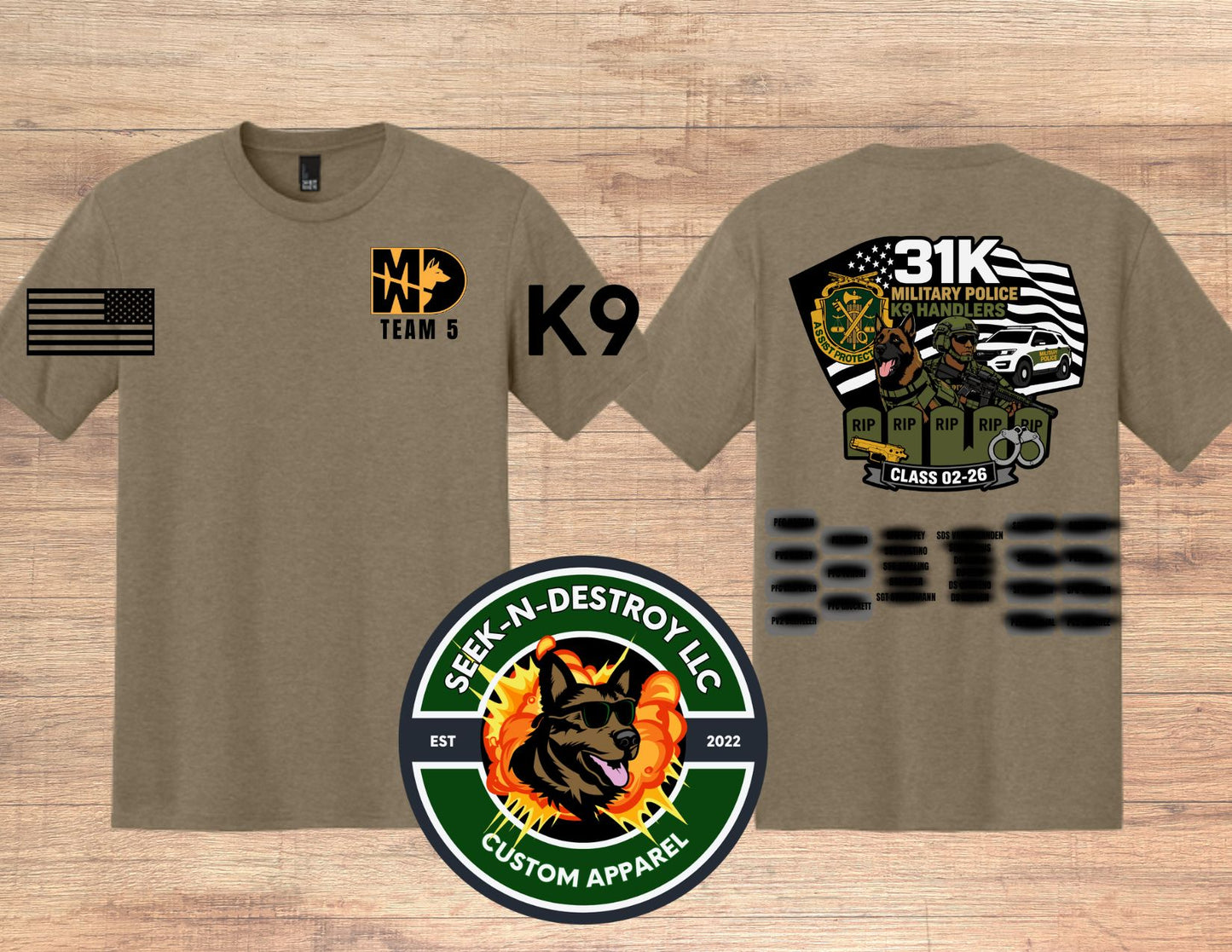31K Military Police K9 Handlers – Team 5 Store