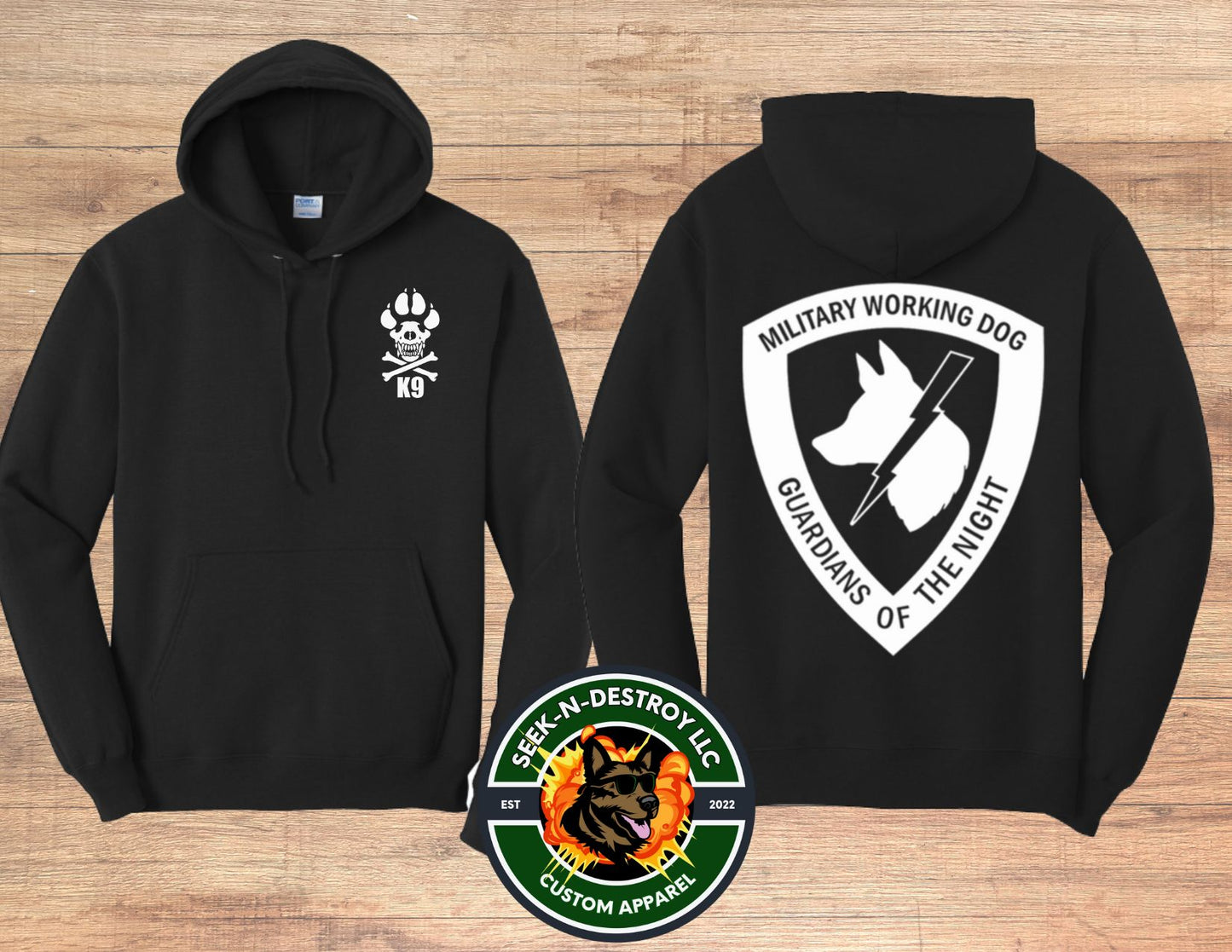 Guardians of the Night 50/50 Hoodie- Paw & Big GON