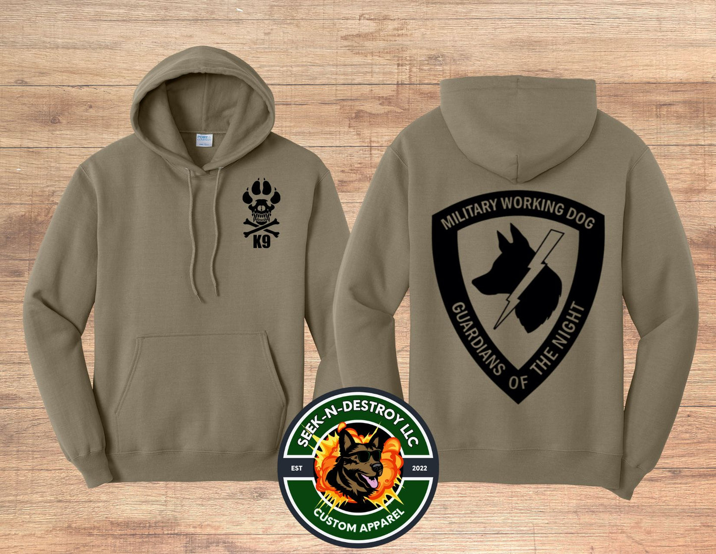 Guardians of the Night 50/50 Hoodie- Paw & Big GON