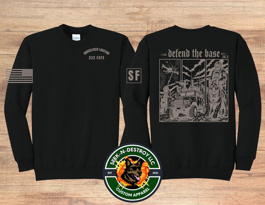 332 ESFS Defend the Base Crewneck Sweatshirt