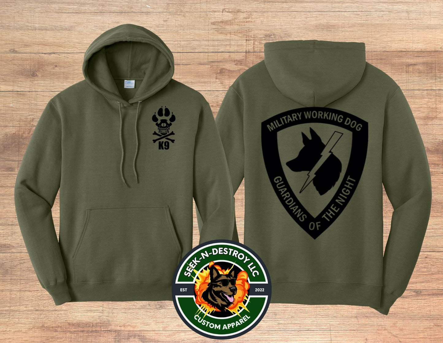 Guardians of the Night 50/50 Hoodie- Paw & Big GON