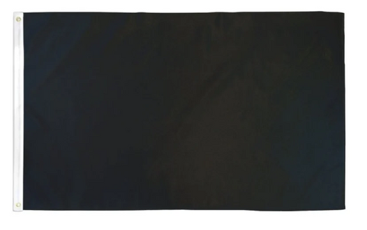 Custom Black 2×3 ft Polyester Flag – Full-Color DTF Print