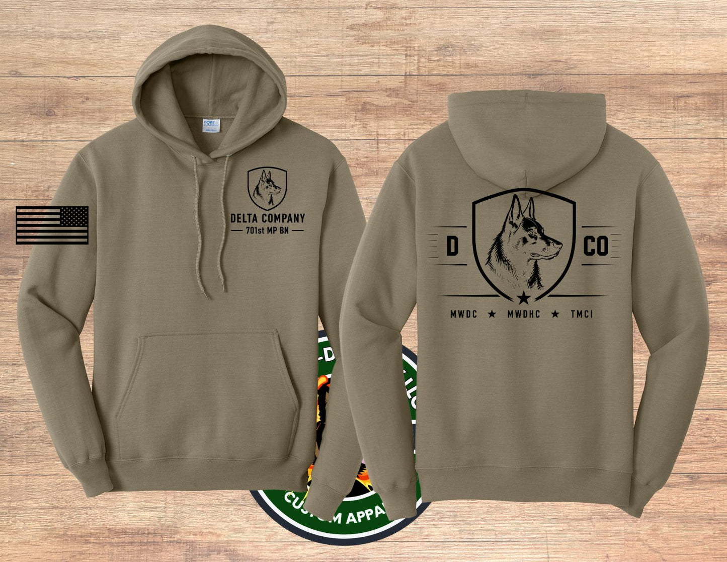 Delta Company | 701st MP Battalion Unit Apparel-Hoodie