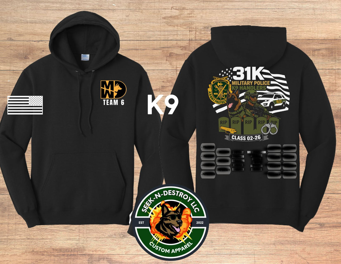 31K Military Police K9 Handlers – Team 6 Store