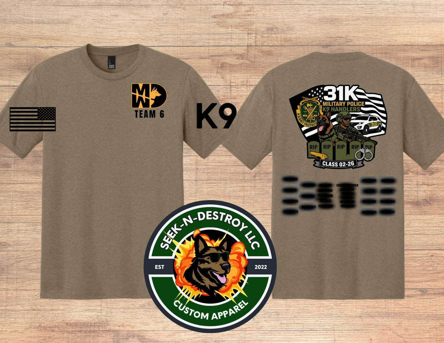 31K Military Police K9 Handlers – Team 6 Store